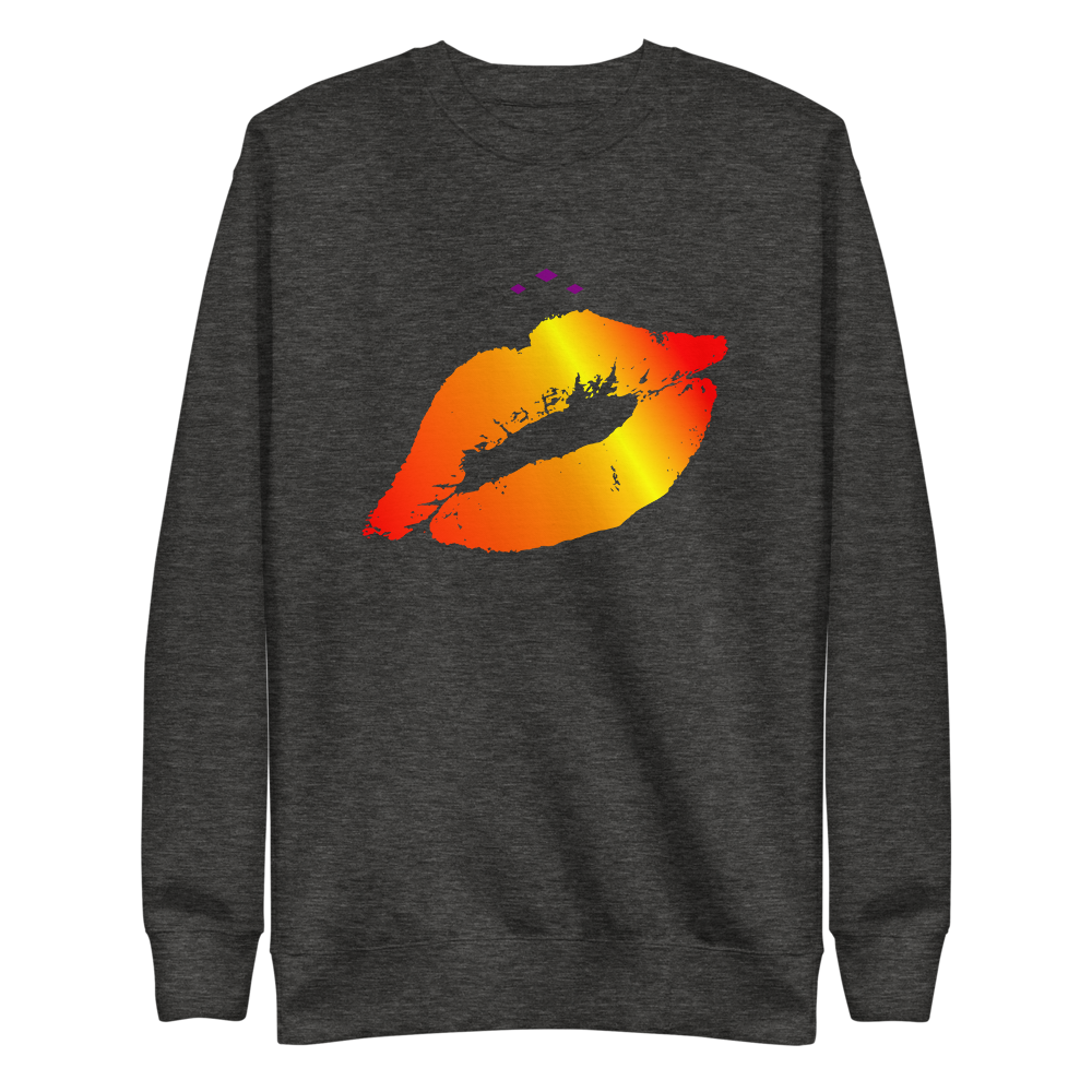 Kiss Me | Fire On Charcoal Sweatshirt