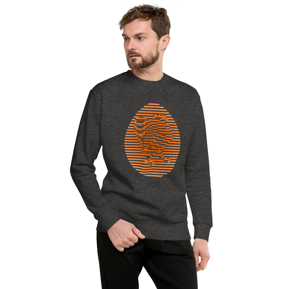 Rooster | Copper On Charcoal Sweatshirt