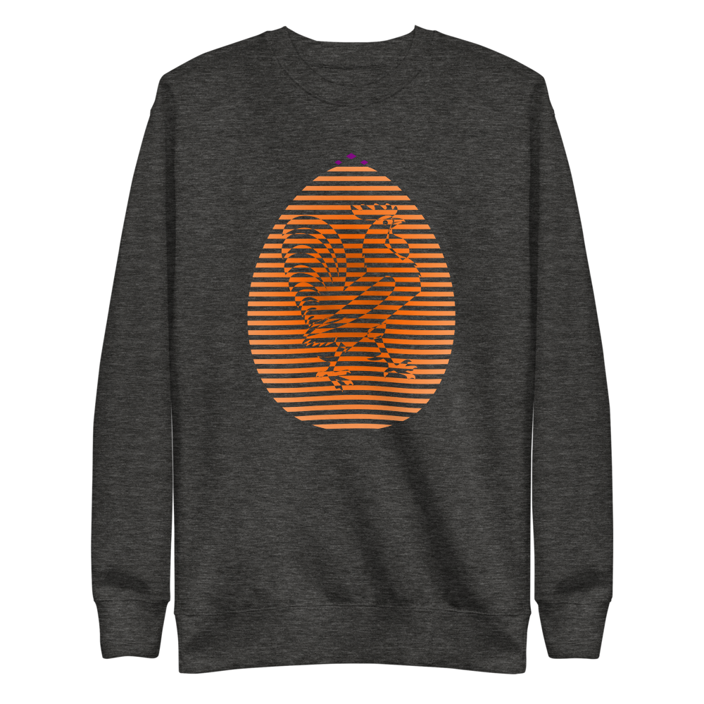 Rooster | Copper On Charcoal Sweatshirt