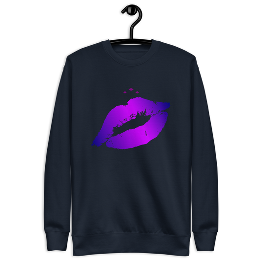 Kiss Me | Colors On Navy Sweatshirt