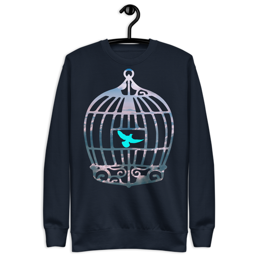 Uncaged | Blue On Navy Sweatshirt