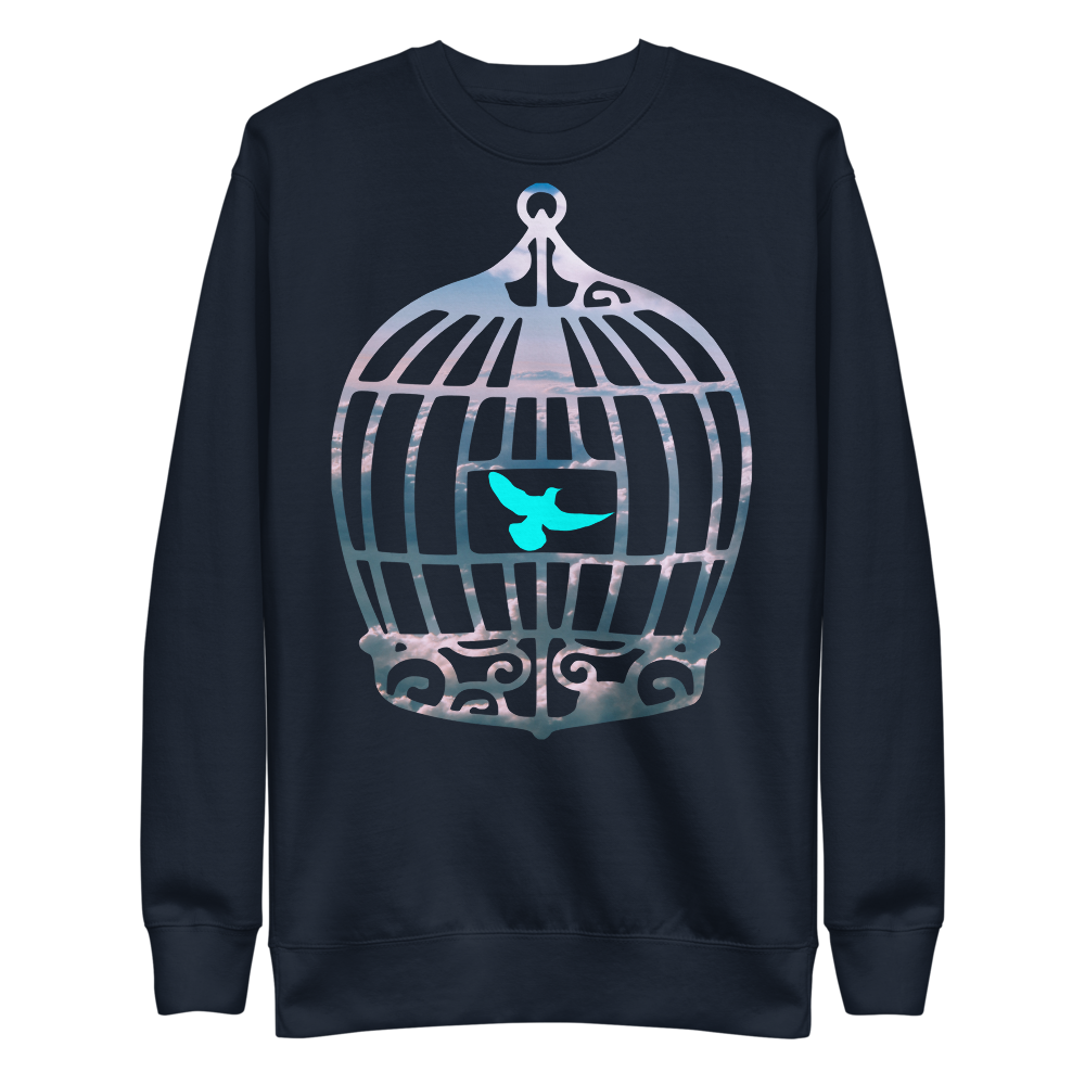 Uncaged | Blue On Navy Sweatshirt