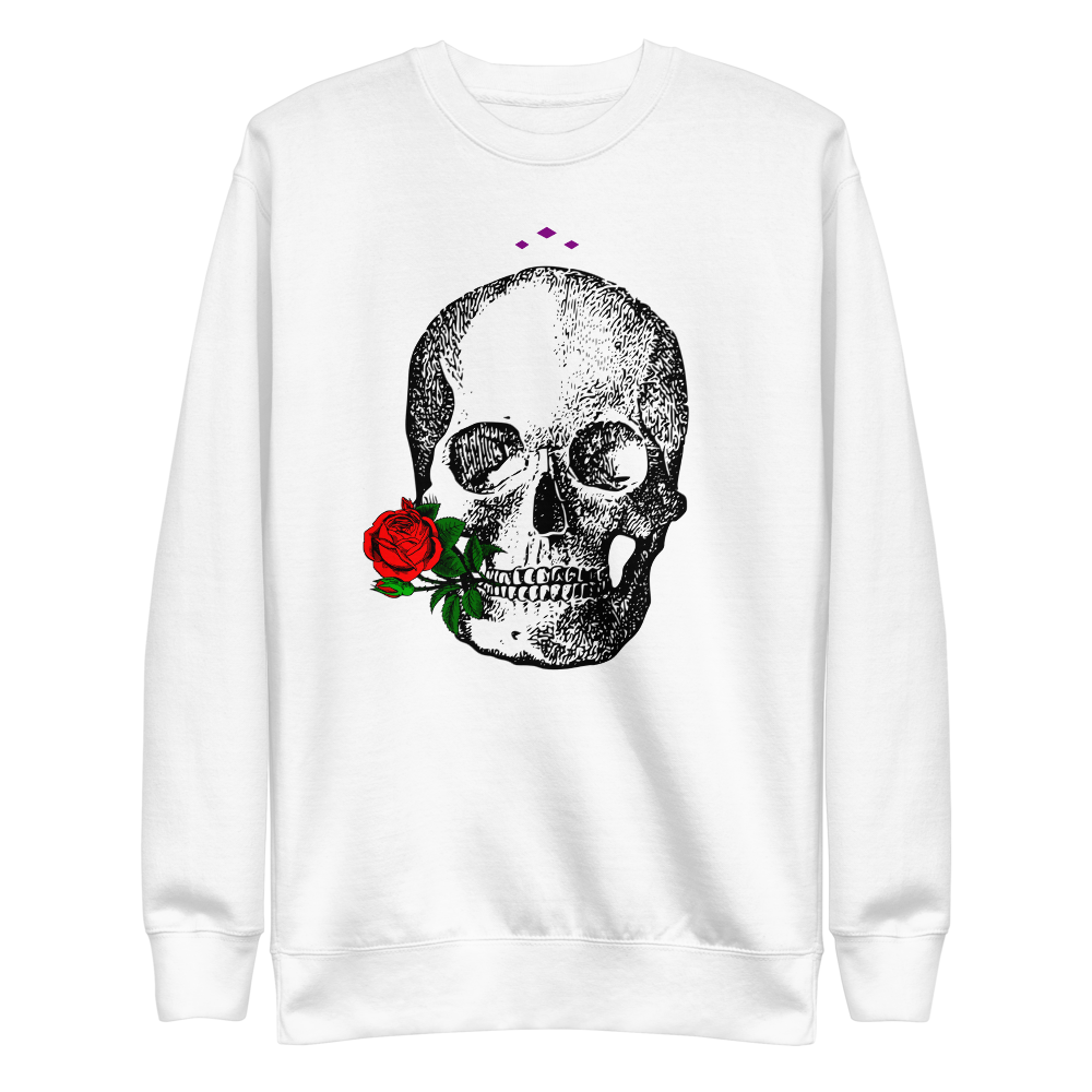 Romance 4Ever | Black On White Sweatshirt