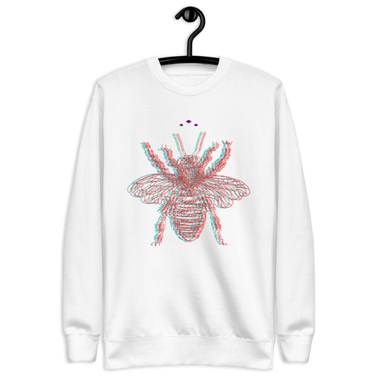 Buzzed Bee | Colors On White Sweatshirt