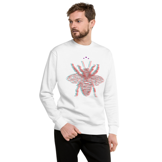 Buzzed Bee | Colors On White Sweatshirt