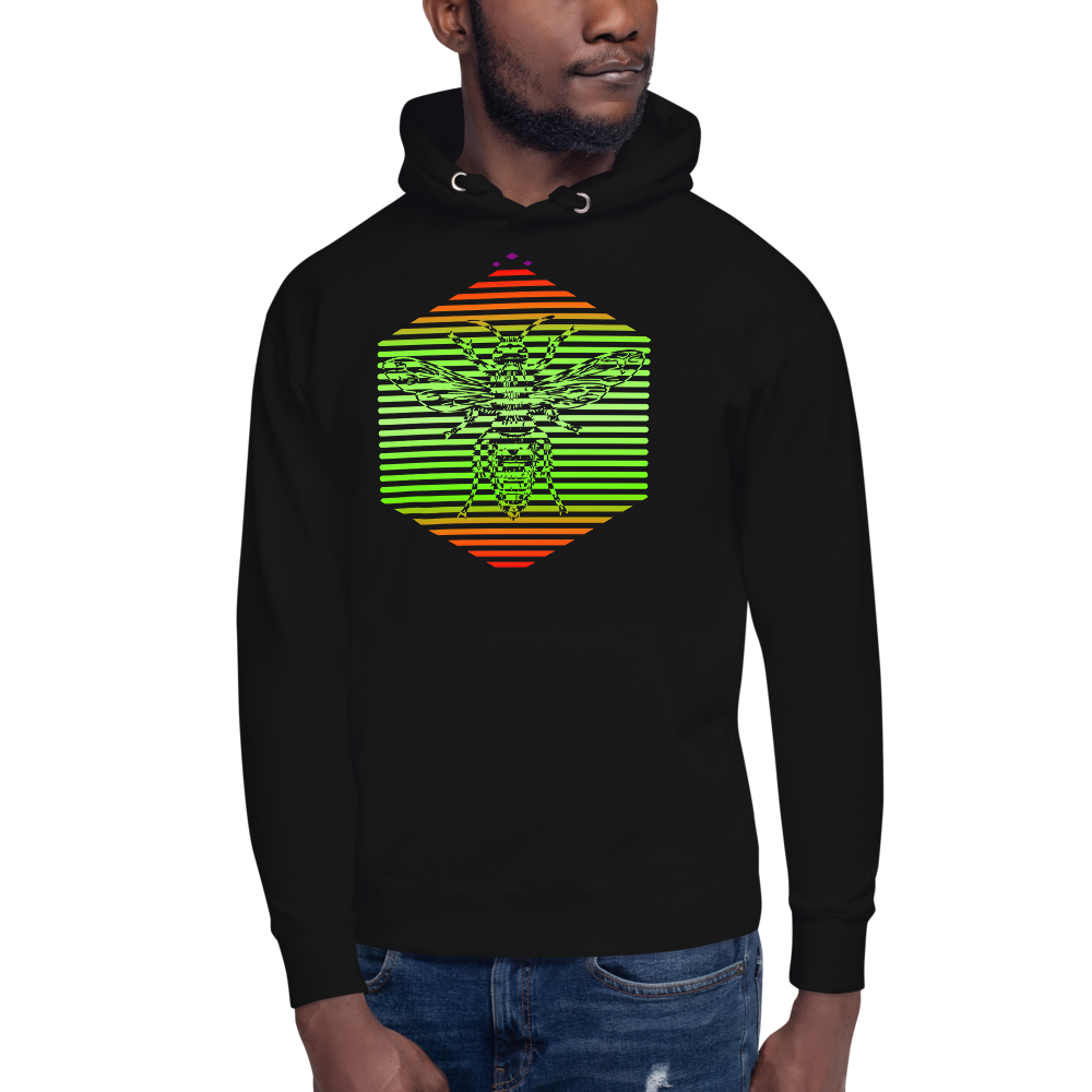 Hornet | Colors On Black Hoodie