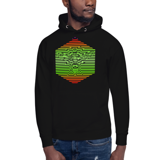 Hornet | Colors On Black Hoodie