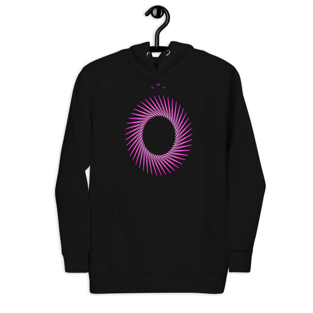 Pink A Hole | Pink On Black Hoodie