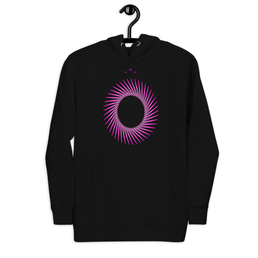 Pink A Hole | Pink On Black Hoodie