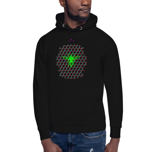 Hive | Green On Black Hoodie