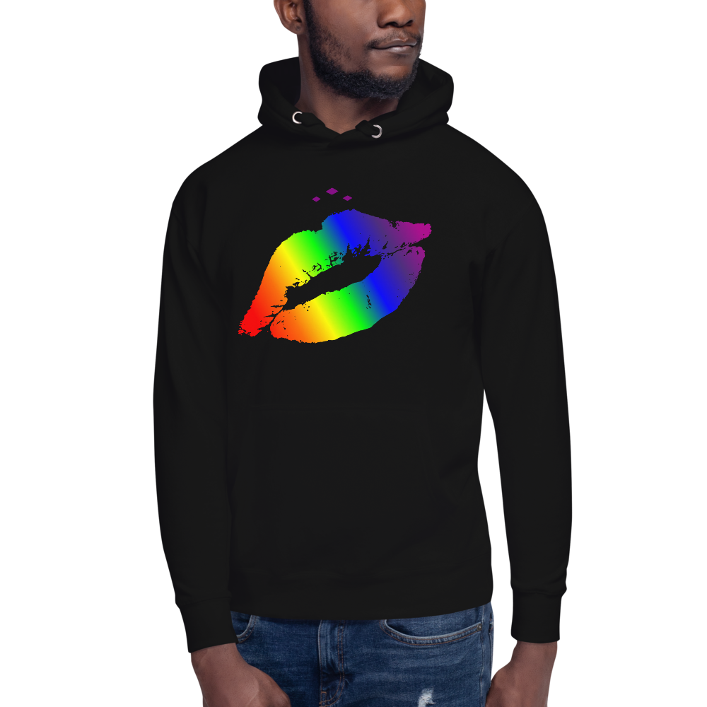 Rainbow discount black hoodie