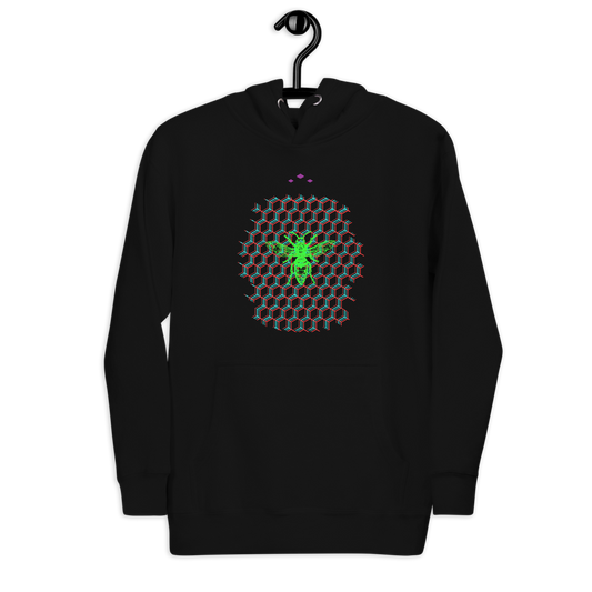 Hive | Green On Black Hoodie