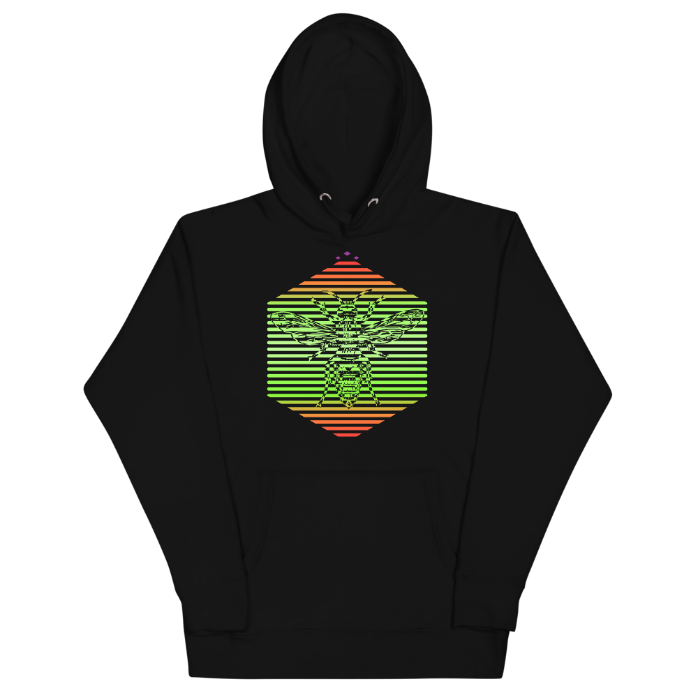 Hornet | Colors On Black Hoodie