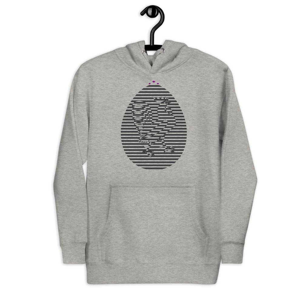 Rooster | Grey On Grey Hoodie