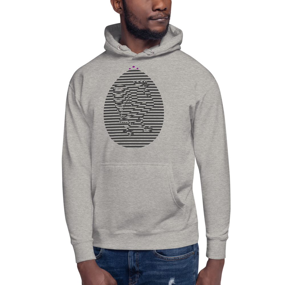 Rooster | Grey On Grey Hoodie