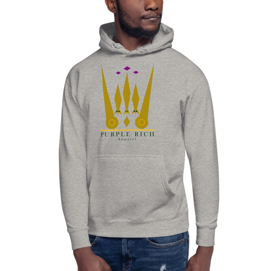 Purple Rich Apparel | Colors On Grey Hoodie