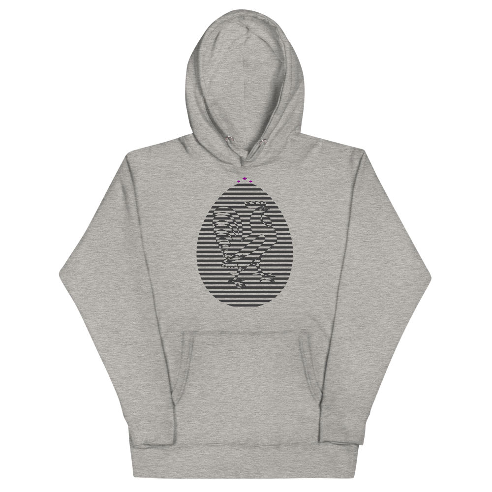 Rooster | Grey On Grey Hoodie