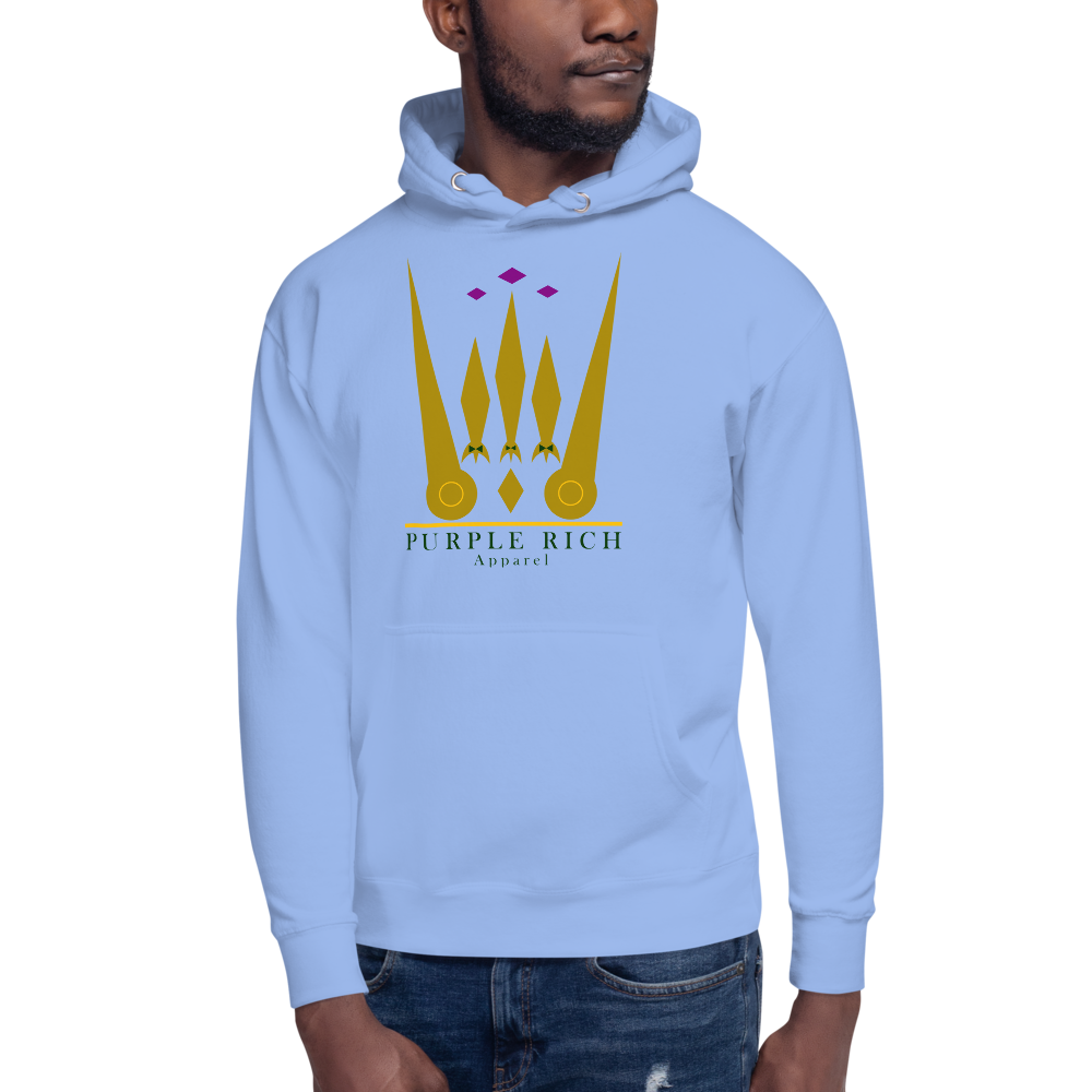 Purple Rich Apparel | Colors On Blue Hoodie