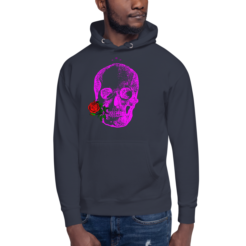 Romance 4Ever | Pink On Navy Hoodie