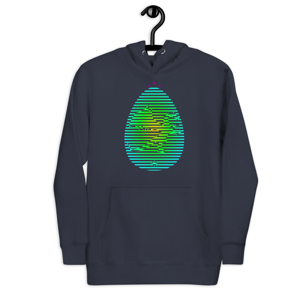 Dragon's Egg | Colors On Navy Hoodie