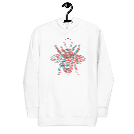 Buzzed Bee | Colors On White Hoodie