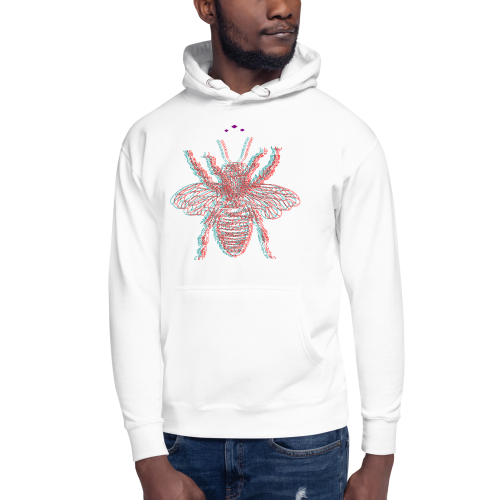 Buzzed Bee | Colors On White Hoodie