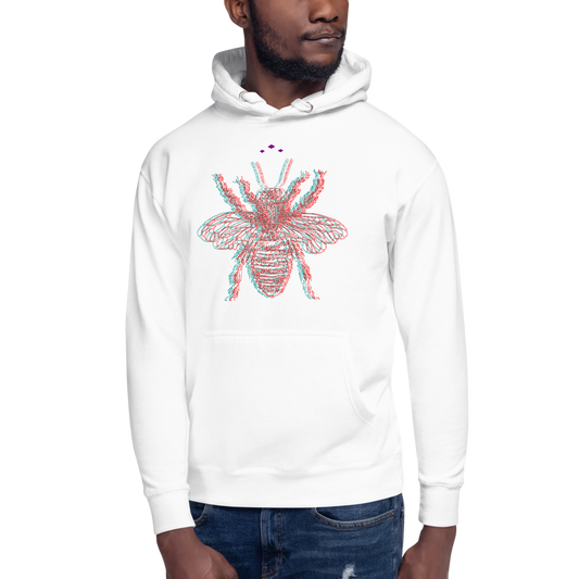 Buzzed Bee | Colors On White Hoodie