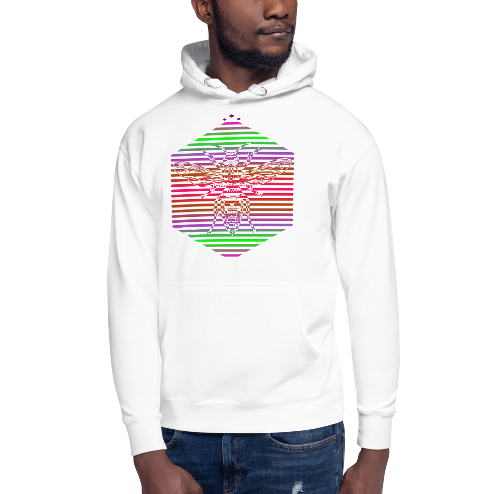 Hornet | Psychedelic On White Hoodie