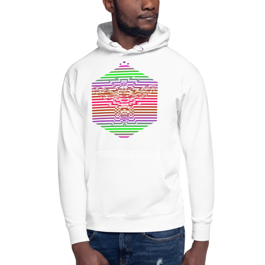 Hornet | Psychedelic On White Hoodie