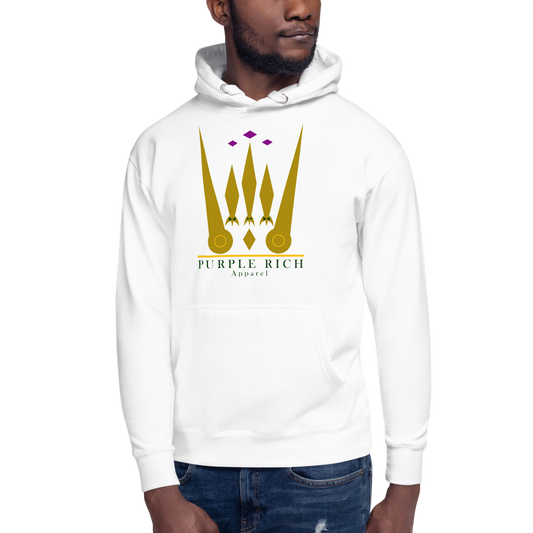 Purple Rich Apparel | Colors On White Hoodie