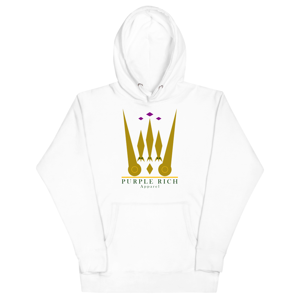 Purple Rich Apparel | Colors On White Hoodie