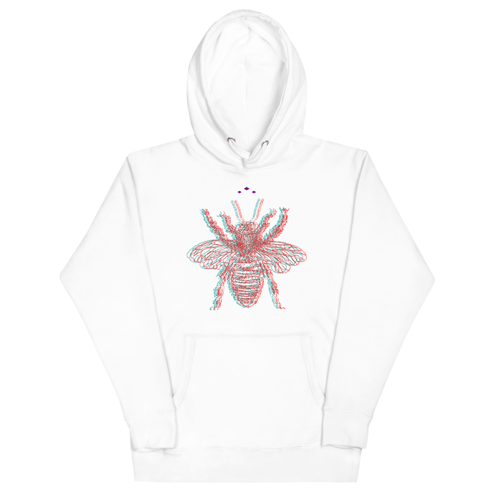 Buzzed Bee | Colors On White Hoodie