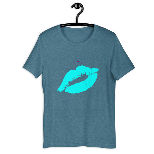 Kiss Me | Aqua On Heather Teal