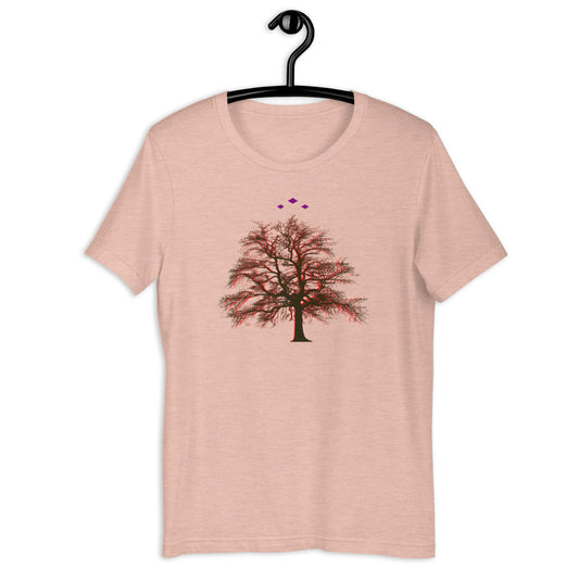 Tree's Light | Red On Heather Peach