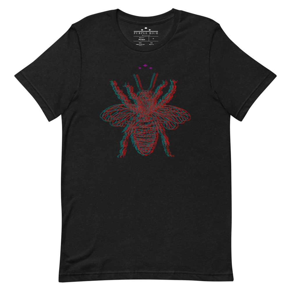 Buzzed Bee | Colors On Black Heather