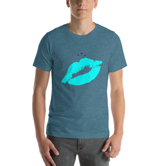 Kiss Me | Aqua On Heather Teal