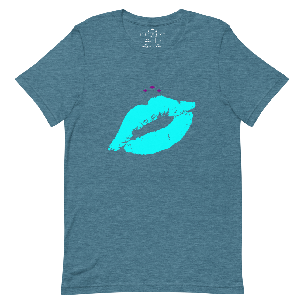 Kiss Me | Aqua On Heather Teal