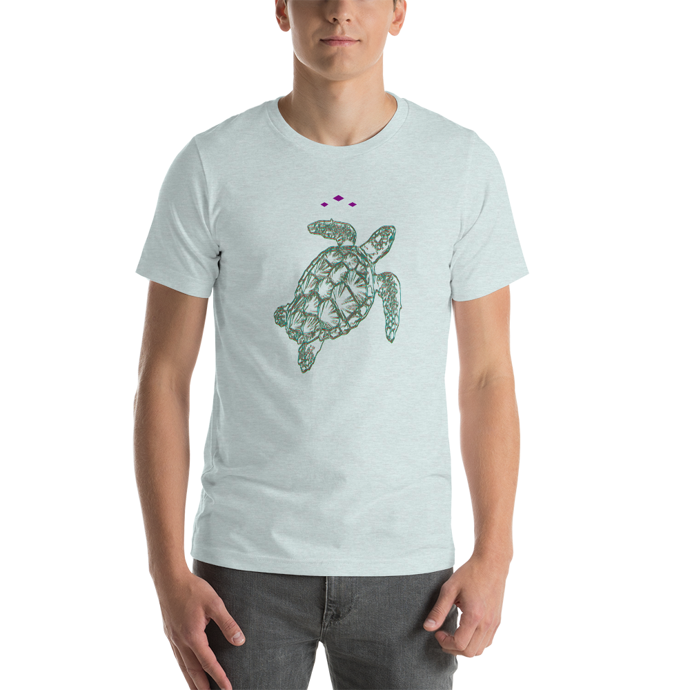 Sea Turtle | Colors On Heather Ice Blue