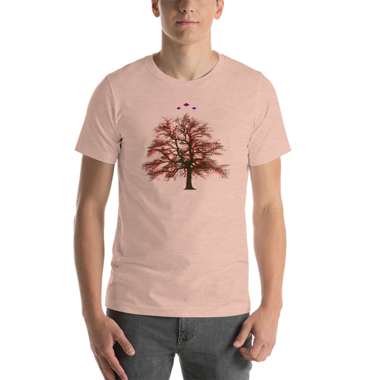 Tree's Light | Red On Heather Peach