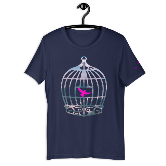 Uncaged | Pink On Navy