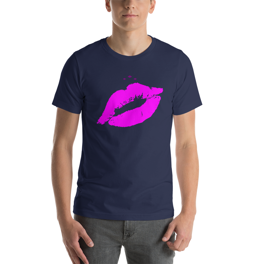 Kiss Me | Pink on Navy