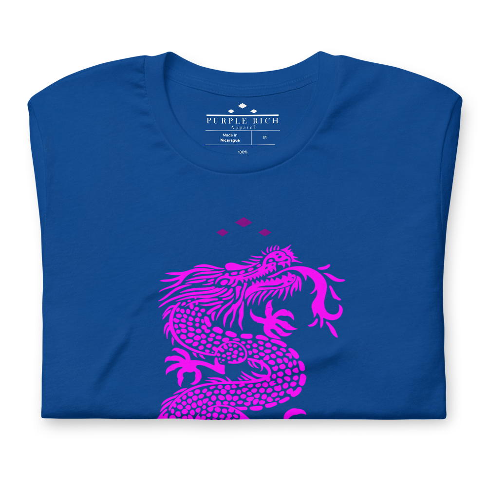 Dragon | Pink On Royal Blue